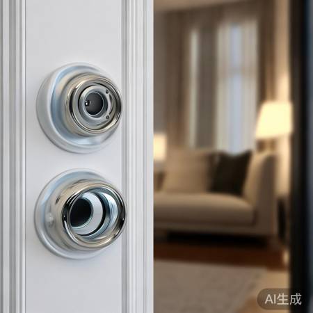 防盗门装猫眼，安全又方便，家居必备！