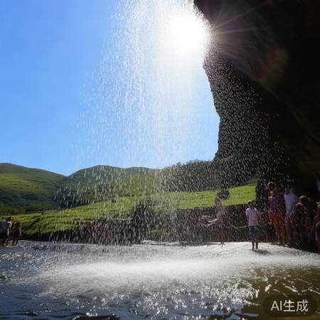 清凉瀑布,烦恼随风