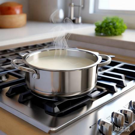 燃气灶煮豆浆锅:健康易清洗