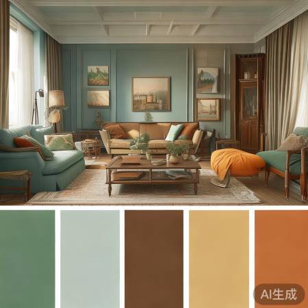 色彩搭配，和谐统一