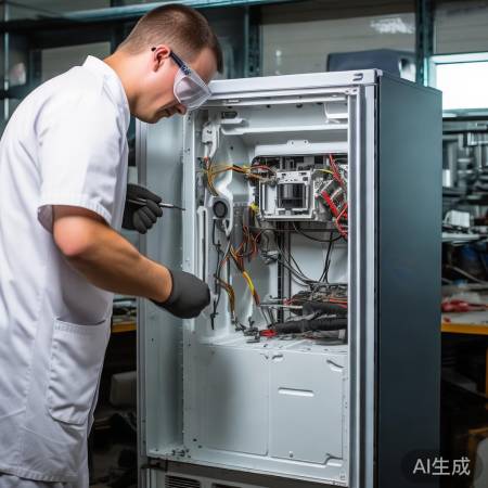 冰箱后部拆装压缩机