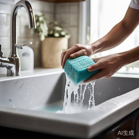 洗碗布与槽清洁防菌