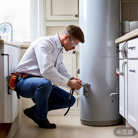 水压检查,确保热水器工作