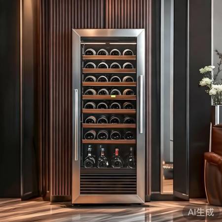 高档斜放红酒柜：品味生活新选择