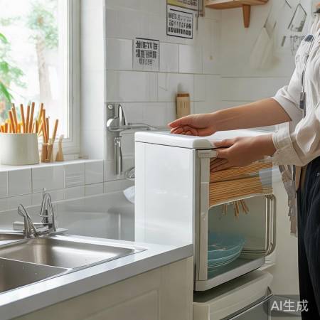 “高温消毒,习惯保养餐具”