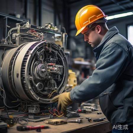 拆装电机前先断电,安全至上。