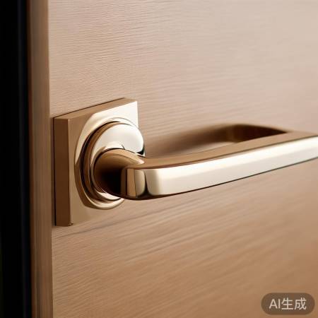 香槟金指纹锁,档次高,安装方便