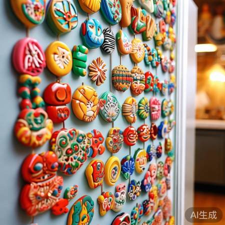 精美冰箱贴福，多样选择融入生活