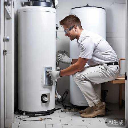 调试热水器进行中