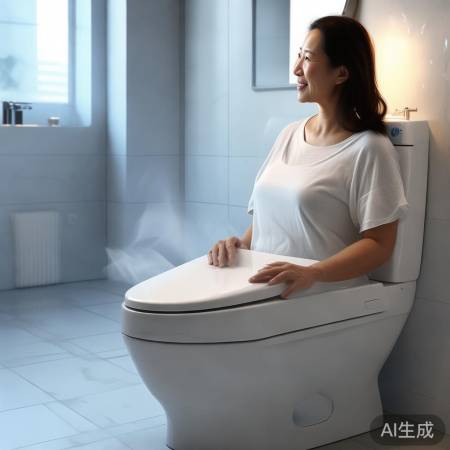 智能马桶自动冲洗烘干