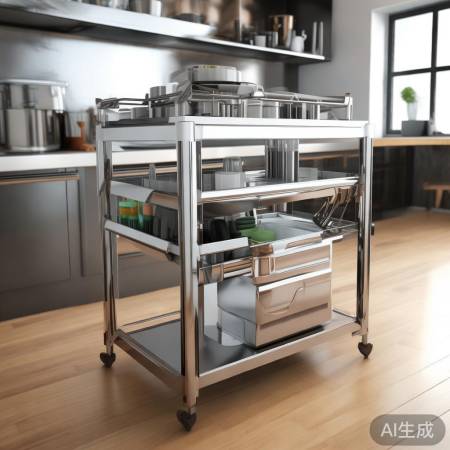 不锈钢多功能架,厨房必备。