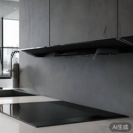 厨房侧吸式油烟机效果图：高效吸排，打造无烟厨房