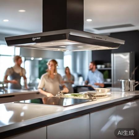 “奇丽美抽油烟机，厨房清洁好帮