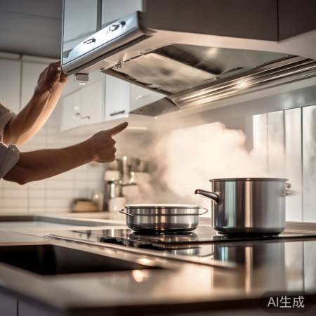 厨房通风,用排风扇或空调