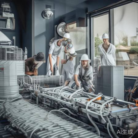 专业团队安装空调