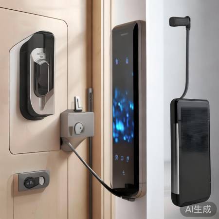 指纹锁电池,安装便捷,多种充电