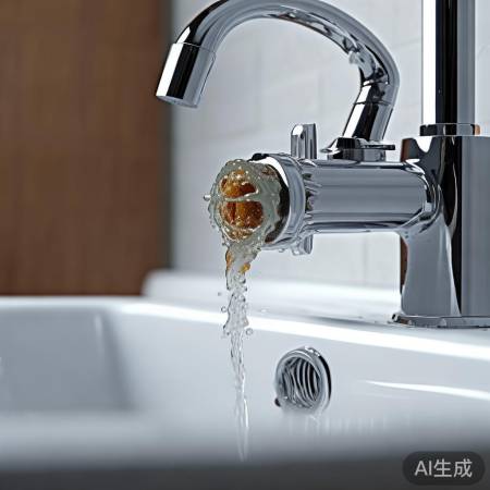 水阀清理,恢复水流