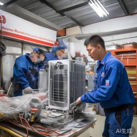 专业团队安装空调