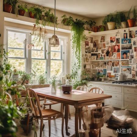 厨房：生活气息，温馨中心