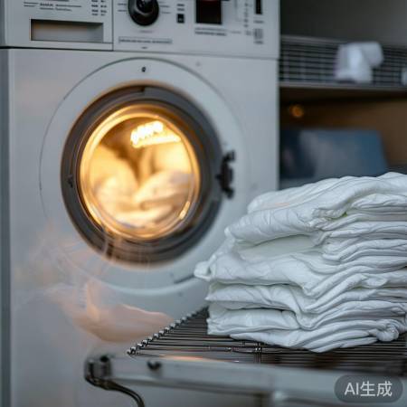 尿布清洗后勿直接晾晒，烘干或通