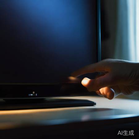 找到电源，等待关机，电视入眠。