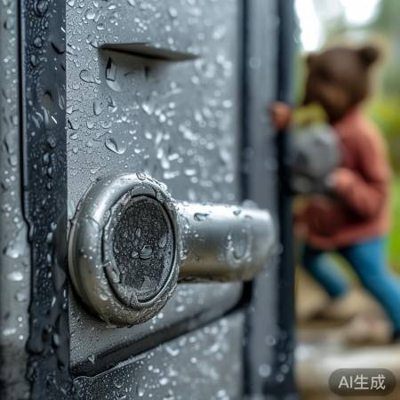 指纹锁材质耐用，抗外力强