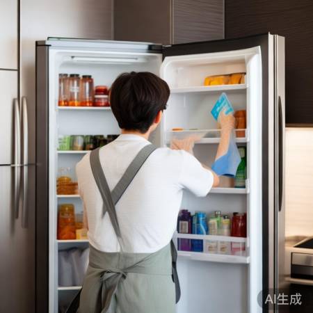 “冰箱清理除异味”