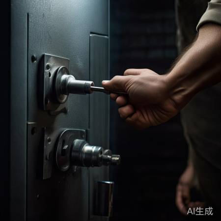 机械钥匙开启保险柜
