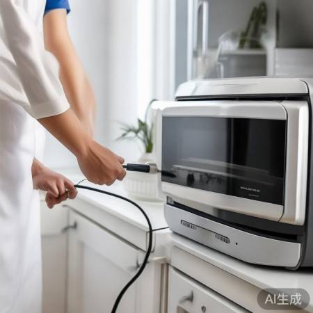 安全连接油烟机电源