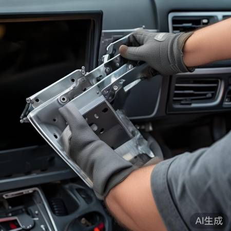 “固定电视支架,确保稳固”