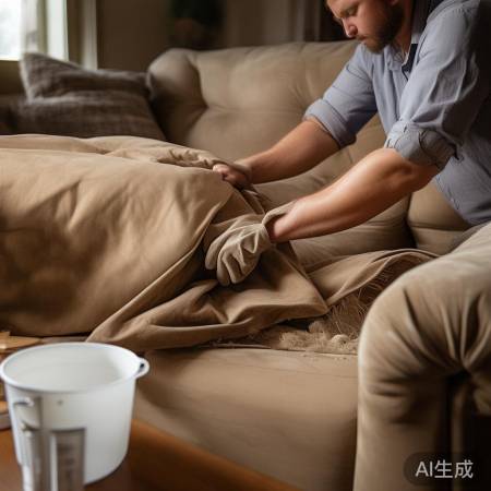 清洁麂皮沙发套
