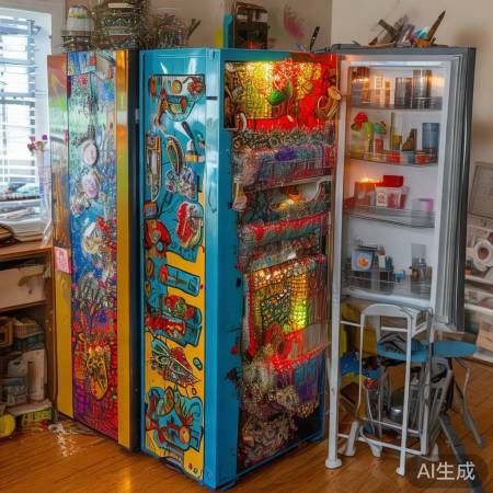 “独创新意冰箱改造”