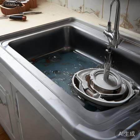 洗衣机不排水，检查滤网或请修。