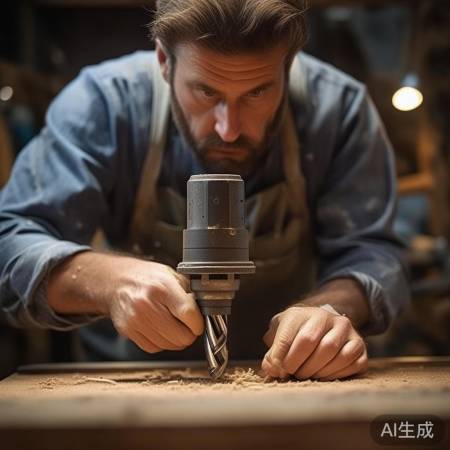 观察师傅打孔流程