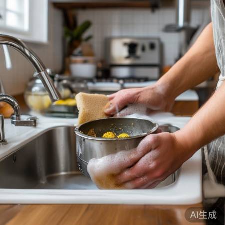 “烹饪后及时清油盒”