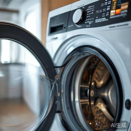 海尔洗衣机安装完毕，运行正常