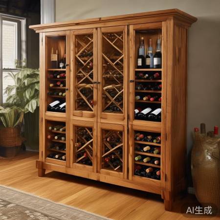 实木红酒柜，性价比高