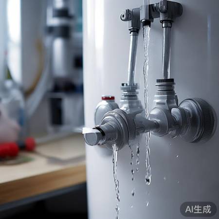 检查进水阀和排水阀