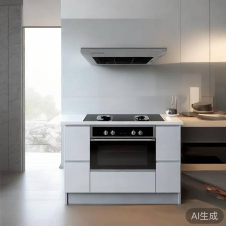 现代简约集成灶，厨房风景线