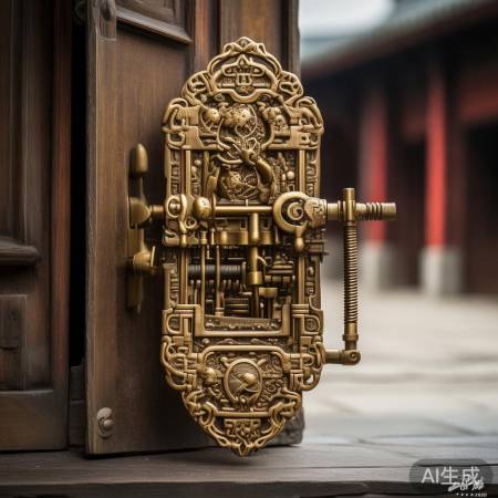 “中国传统古朴天地锁”