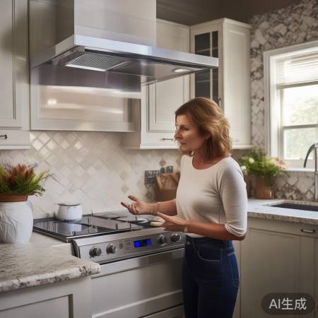 抽油烟机功率适宜，空间匹配