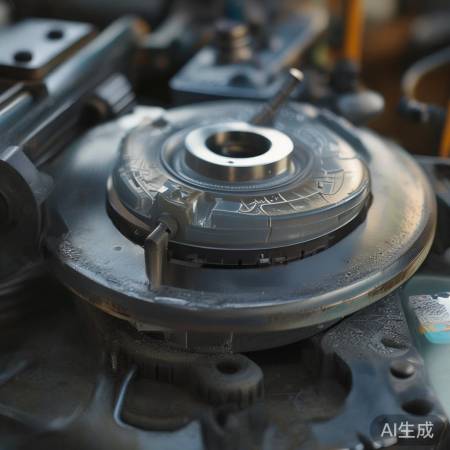 模具固定在转盘