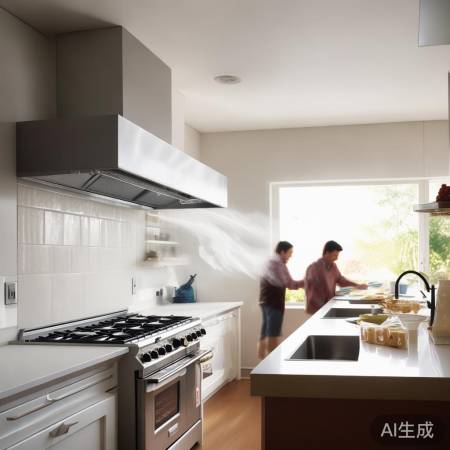 PVC管排烟快，厨房清新