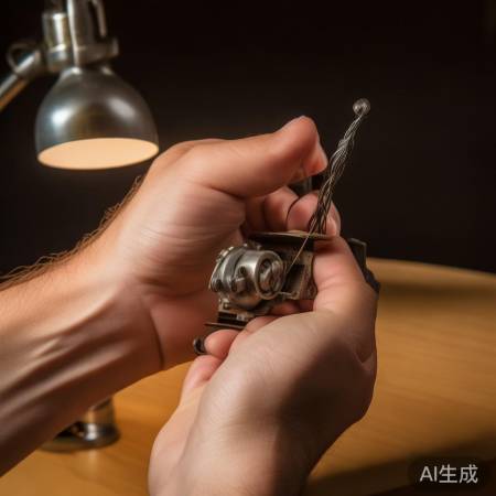 细铁丝摩擦显锁芯