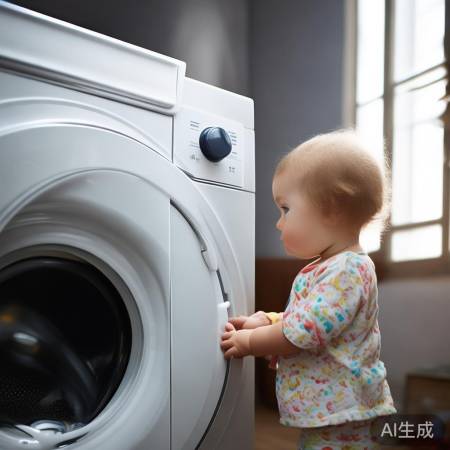 洗衣机安全锁防误操作