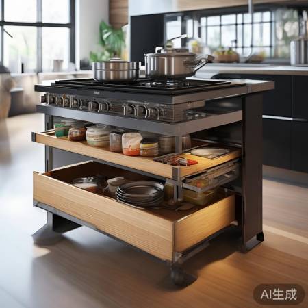 高低台设计，做饭更方便