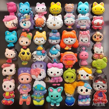 三丽鸥冰箱贴盲袋开箱：可爱卡通惊喜尽在其中