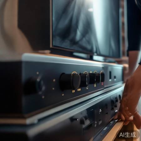 “调音量，功放略大电视防失真”