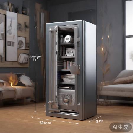 保险柜尺寸适中，容量合理