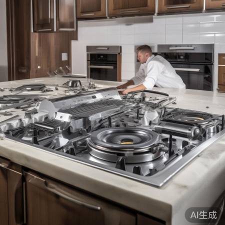 安装集成灶，检查无误